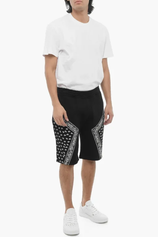 Best Bermuda MODERNIST in Neoprene con Dettagli Motivo Bandana Uomo Pantaloni