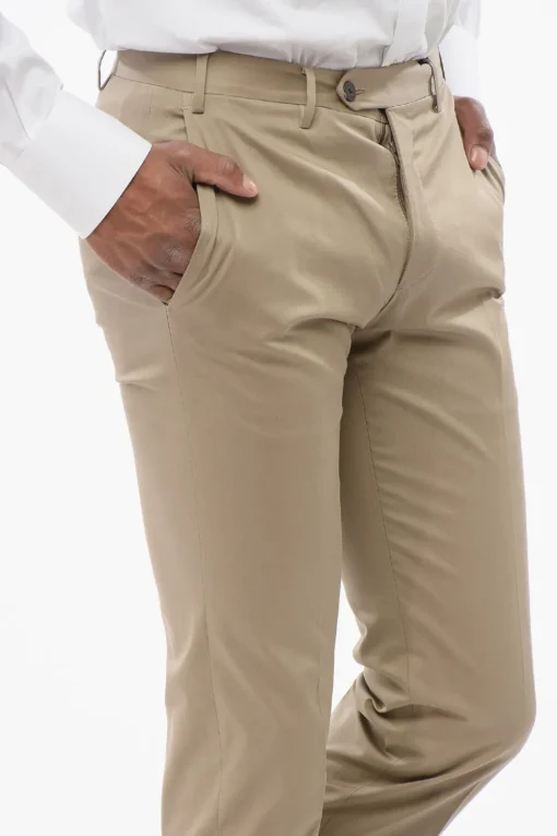 BI ELASTIC Pantaloni 4 Tasche in Misto Cotone>Corneliani Best