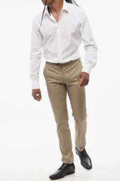 BI ELASTIC Pantaloni 4 Tasche in Misto Cotone></noscript>Corneliani Best
