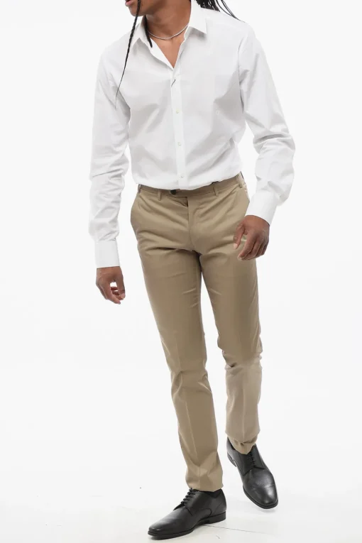 BI ELASTIC Pantaloni 4 Tasche in Misto Cotone>Corneliani Best