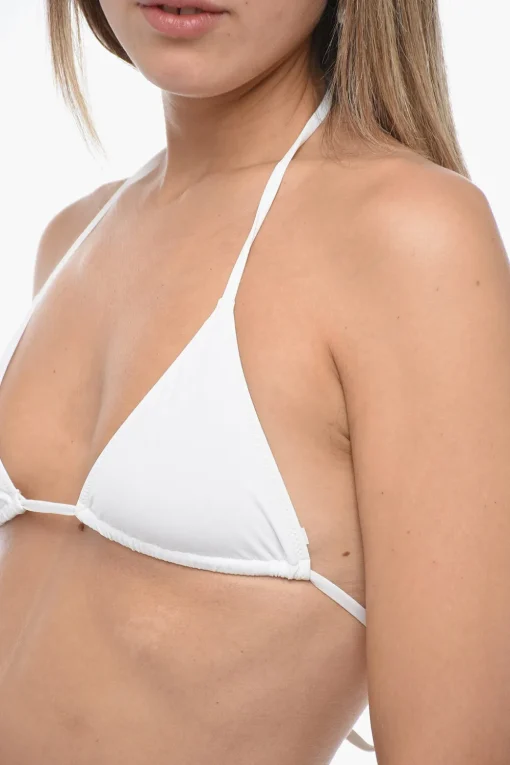 Best Bikini A Triangolo a Tinta unita e Taglio Alto Donna Costumi Da Bagno