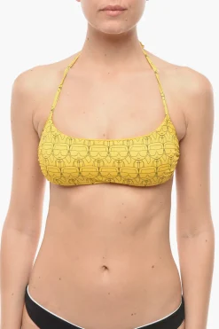 Bikini Bra con Stampa Iconica Stampata All Over>Karl Lagerfeld Sale