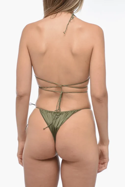 Bikini Tie-Side in Satin a Tinta Unita>Oseree Clearance
