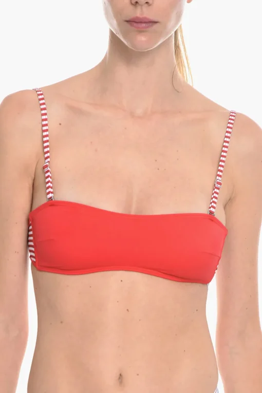 Outlet Bikini Top a Fascia BFB-DOLYS con Dettagli a Righe Donna Costumi Da Bagno