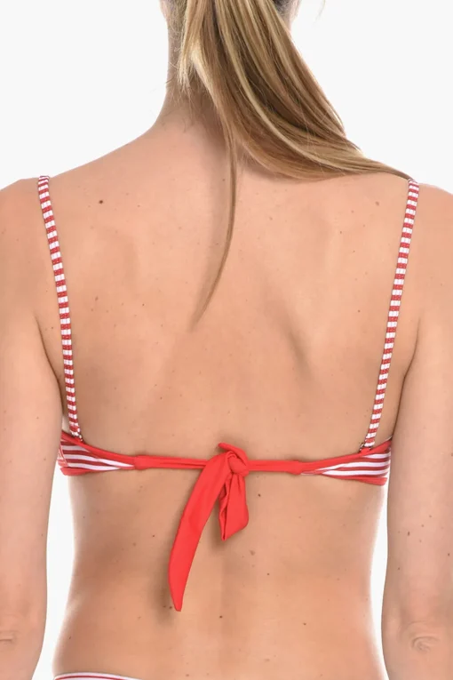 Outlet Bikini Top a Fascia BFB-DOLYS con Dettagli a Righe Donna Costumi Da Bagno