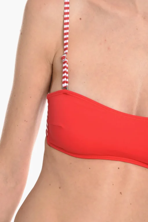 Outlet Bikini Top a Fascia BFB-DOLYS con Dettagli a Righe Donna Costumi Da Bagno