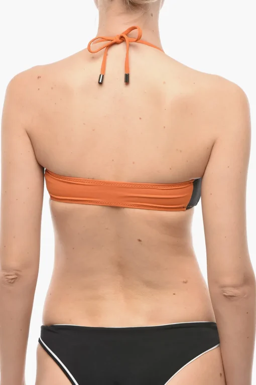 Bikini Top a Fascia SPORT Bicolore con Chiusura Zip>Karl Lagerfeld Sale