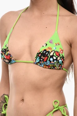 Bikini Top a Triangolo Stampato></noscript>Dsquared2 Discount