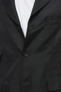 Clearance BLACK Blazer Slim Fit con Tasche ad Aletta Uomo Giacche