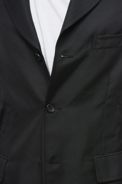 Clearance BLACK Blazer Slim Fit con Tasche ad Aletta Uomo Giacche