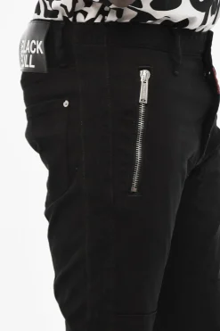 BLACK BULL Jeans a Lavaggio Scuro con Zip></noscript>Dsquared2 Discount