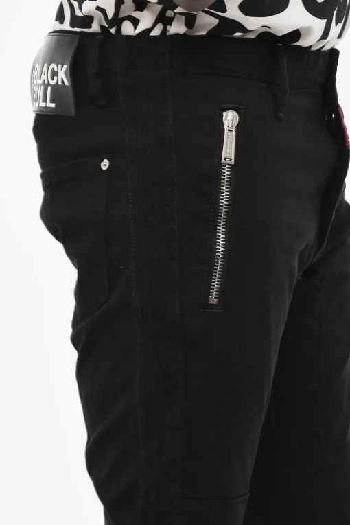 BLACK BULL Jeans a Lavaggio Scuro con Zip>Dsquared2 Discount
