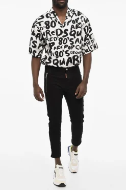 BLACK BULL Jeans a Lavaggio Scuro con Zip></noscript>Dsquared2 Discount