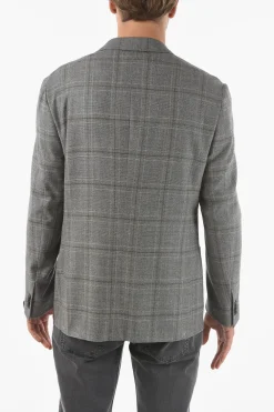 Sale Blazer 2 Bottoni GATE con Motivo Tartan Uomo Giacche
