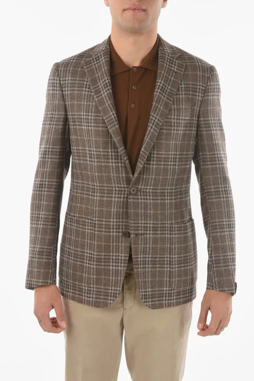 Blazer 2 Bottoni GATE in Tweed di Misto Lana>Corneliani Discount