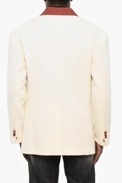 Online Blazer a 1 Bottone in Misto Lana Virgine Uomo Giacche