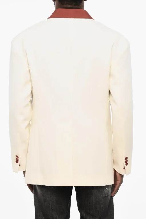 Online Blazer a 1 Bottone in Misto Lana Virgine Uomo Giacche