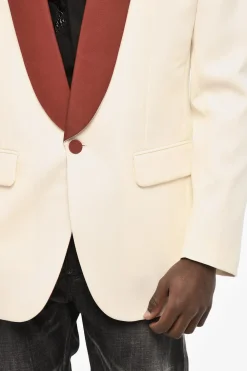 Online Blazer a 1 Bottone in Misto Lana Virgine Uomo Giacche