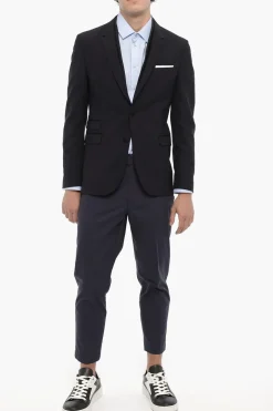 Blazer a Due Bottoni con Due Spacchi Laterali></noscript>Neil Barrett Fashion
