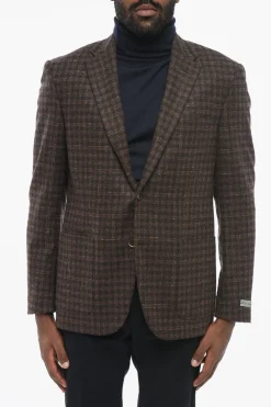 Blazer a Quadri con Tasche a Toppa>Nino Danieli Hot