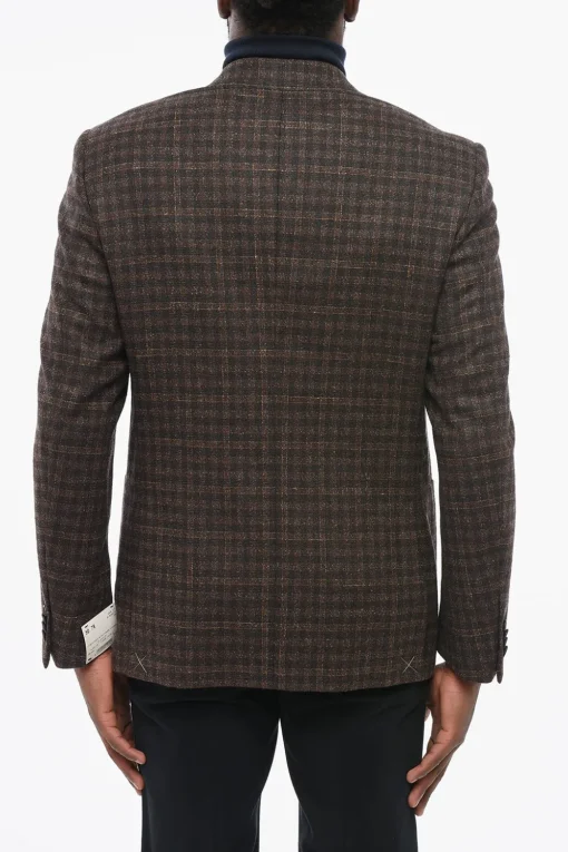 Blazer a Quadri con Tasche a Toppa>Nino Danieli Hot