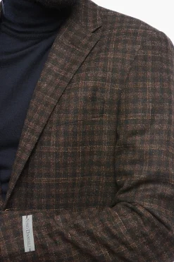Blazer a Quadri con Tasche a Toppa></noscript>Nino Danieli Hot