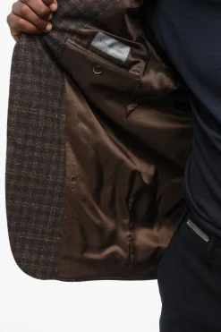 Blazer a Quadri con Tasche a Toppa></noscript>Nino Danieli Hot