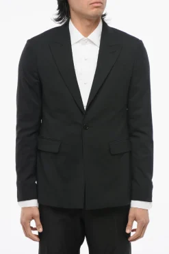 Clearance Blazer a Un Bottone con Rever a Lancia Uomo Giacche