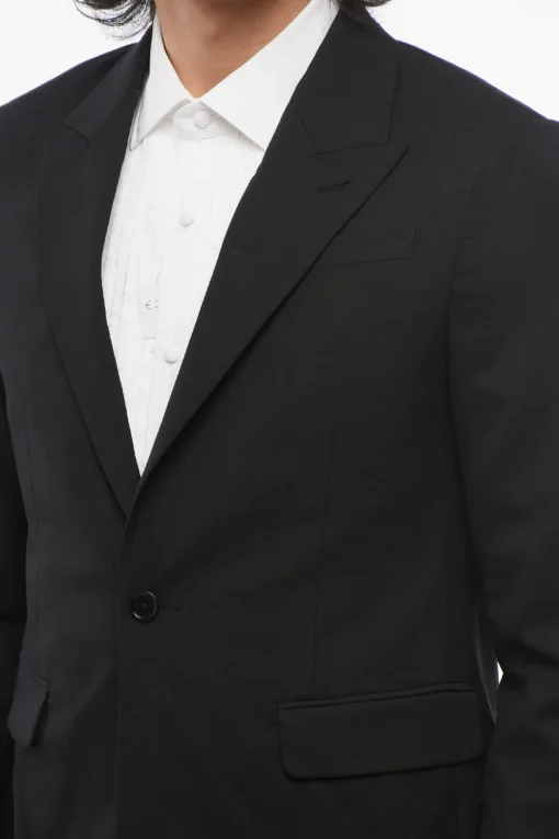 Clearance Blazer a Un Bottone con Rever a Lancia Uomo Giacche