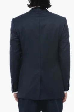 Blazer ACADEMY in Misto Lana e Seta con Rever a Lancia>Corneliani Clearance