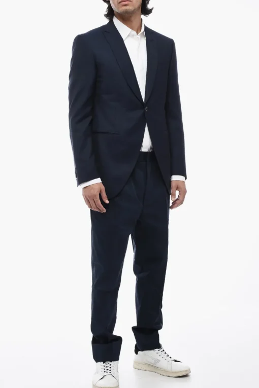 Blazer ACADEMY in Misto Lana e Seta con Rever a Lancia>Corneliani Clearance
