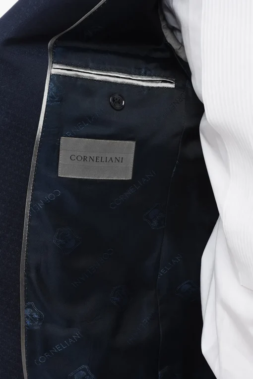 Blazer ACADEMY in Misto Lana e Seta con Rever a Lancia>Corneliani Clearance