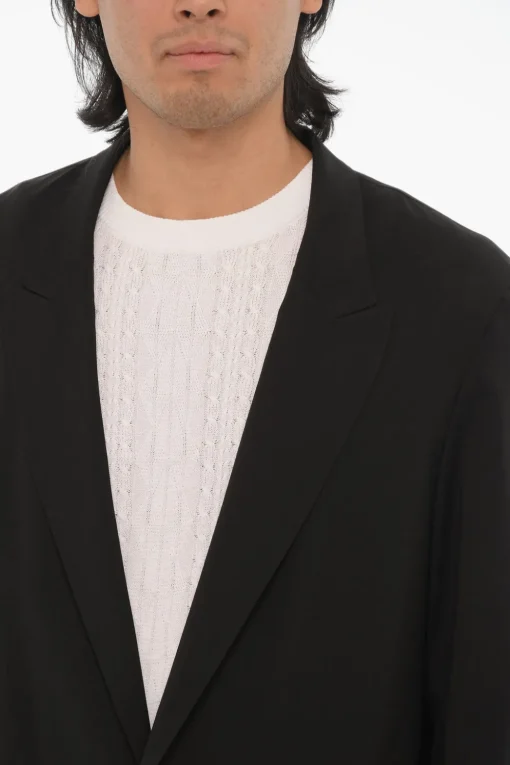 Sale Blazer CAPITOLO In Lana Vergine Leggera con Tasche a Toppa Uomo Giacche