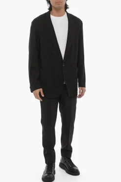 Sale Blazer CAPITOLO In Lana Vergine Leggera con Tasche a Toppa Uomo Giacche