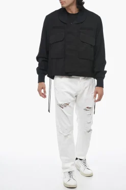 Blazer con Collo a Scialle e Chiusura Nascosta></noscript>4SDesigns Hot