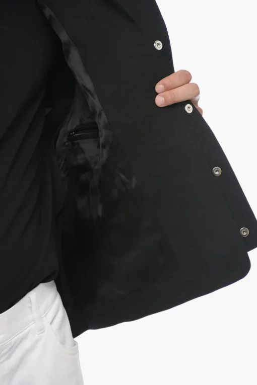 Blazer con Collo a Scialle e Chiusura Nascosta>4SDesigns Hot