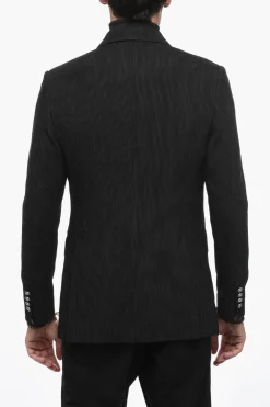 Sale Blazer Doppiopetto Gessato con Revers a Lancia Uomo Giacche