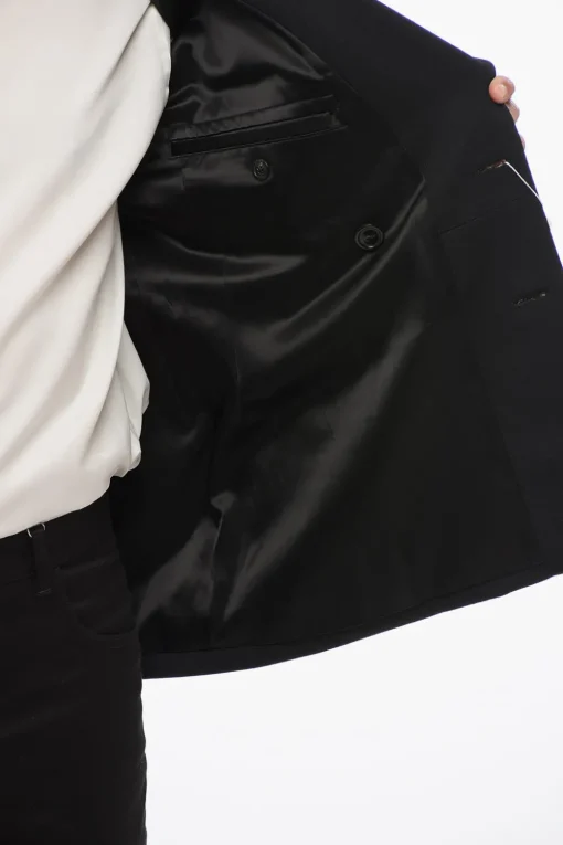 Blazer Doppiopetto In Lana Con Tasche Ad Aletta>Maison Margiela Outlet