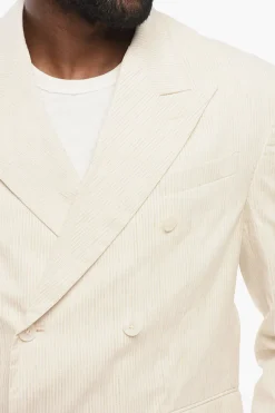 Blazer Doppiopetto in Lurex con Rever a Lancia></noscript>Amiri Outlet