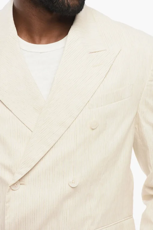 Blazer Doppiopetto in Lurex con Rever a Lancia>Amiri Outlet
