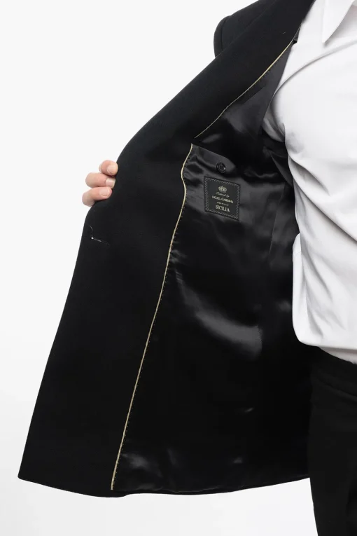 Discount Blazer Doppiopetto In Misto Lana Con Revers A Lancia Uomo Giacche