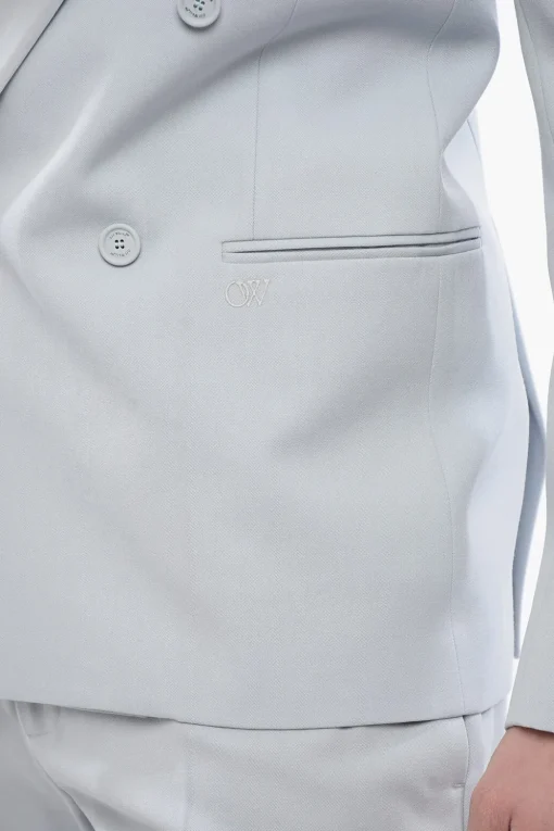 Hot Blazer Doppiopetto TATTOO con Rever a Lancia in Satin Uomo Giacche