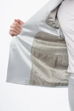 Hot Blazer Doppiopetto TATTOO con Rever a Lancia in Satin Uomo Giacche
