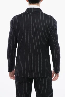 Sale Blazer Gessato 23 con Tasche ad Aletta Uomo Giacche