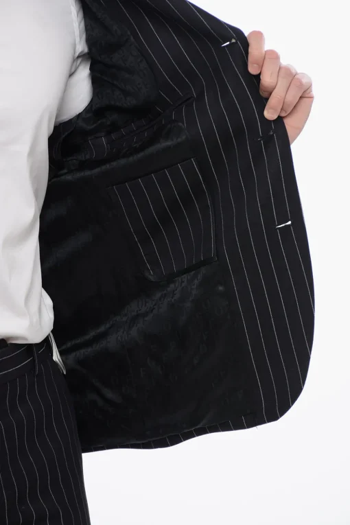 Sale Blazer Gessato 23 con Tasche ad Aletta Uomo Giacche