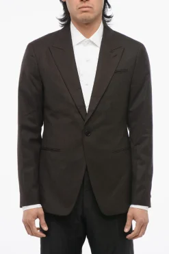 Blazer Gessato con Rever a Lancia>AllSaints Clearance