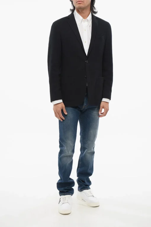 Blazer in Cotone con Tasche a Filo>Nino Danieli Fashion