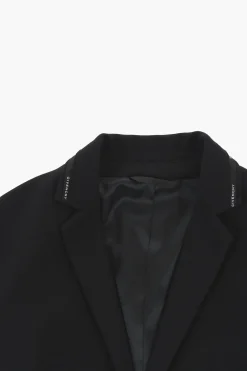 Discount Blazer In Jersey a 2 Bottoni con Banda Logata Laterale Bambino Abbigliamento