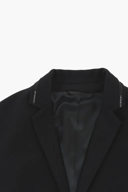 Discount Blazer In Jersey a 2 Bottoni con Banda Logata Laterale Bambino Abbigliamento