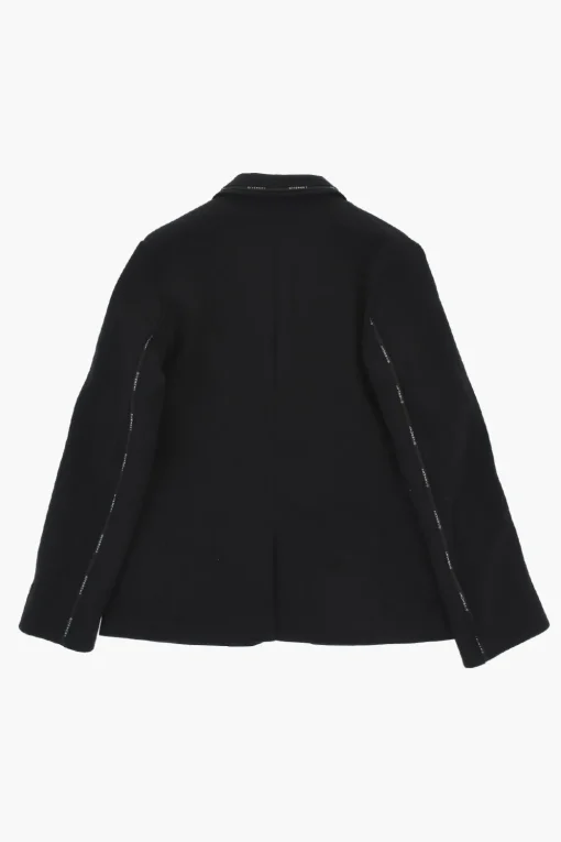 Discount Blazer In Jersey a 2 Bottoni con Banda Logata Laterale Bambino Abbigliamento